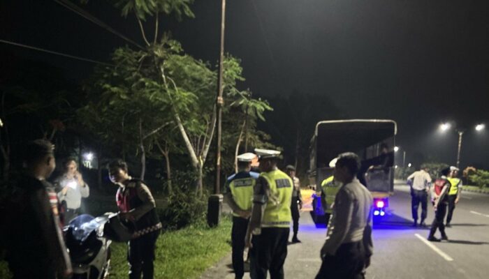Efektif! Patroli Blue Light Polres Lombok Barat Amankan Area Rawan Balap Liar