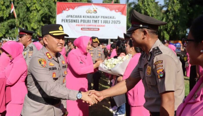Kapolres Lombok Barat: Kenaikan Pangkat adalah Amanah dan Tanggung Jawab