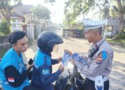 Polres Lombok Barat Edukasi & Tindak Pelanggar Lalu Lintas di Kecamatan Batulayar
