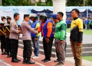 Kapolri Pimpin Apel Ojol Kamtibmas di Jabar: Bersatu Padu Jaga Keamanan